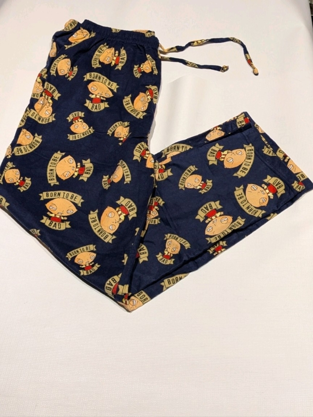 Family Guy PajamaFlannel Pants Cotton Multicolor Stewie Griffin Size XXL